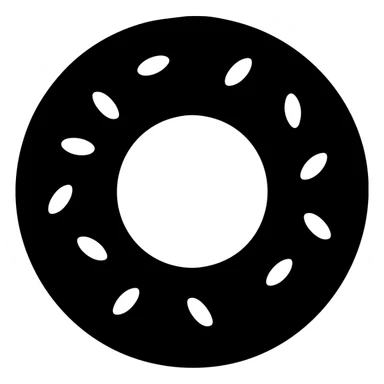 simit, Turkish sesame bread ring solid filled icon sticker