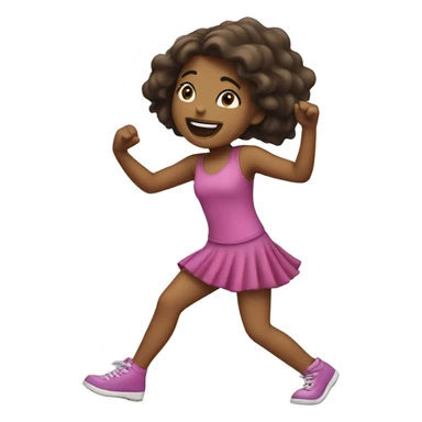 Girl dancing with girl  sticker