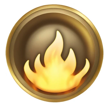 Golden Fire plate sticker