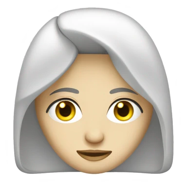 Persa car white with yellow eyes sticker