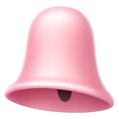 cute bell soft pink color  sticker