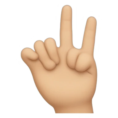 fingers thumb L sign sticker