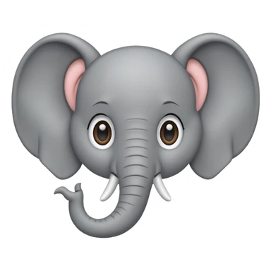flat design style elephant sticker
