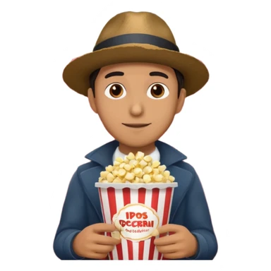 man movie theater sticker