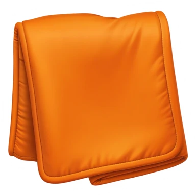 Orange folded blanket sticker