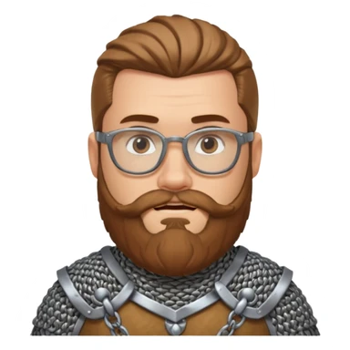 Viking guys, beard, glasses
 sticker