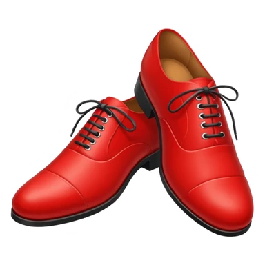 red clasic men's shoes sticker