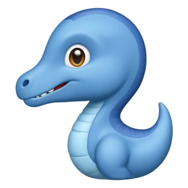 As un emoji de el dinosaurios ANQUILOSAURIO de perfil en color azul que sea bebe y tenga un efecto mas animado que sea mas animado y sin tantos picos  sticker