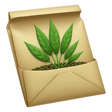 green seed packet pocket sticker