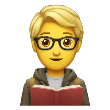 bookworm sticker