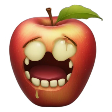 Rotten apple sticker