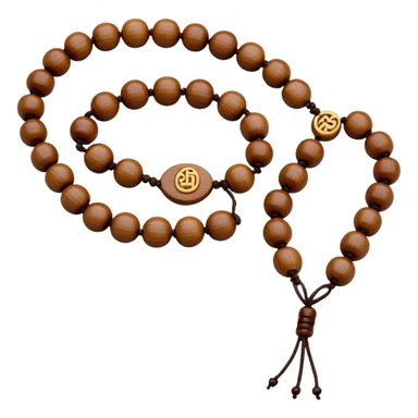 Buddhist prayer beads sticker