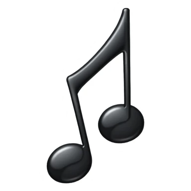 black music note sticker