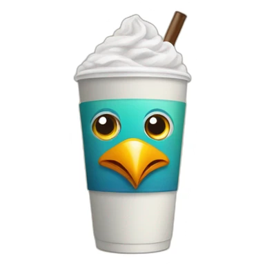 Bird drink caffeine  sticker