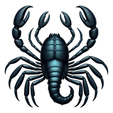 Black coloured scorpio emoji,so that I could copy and paste on my bio sticker