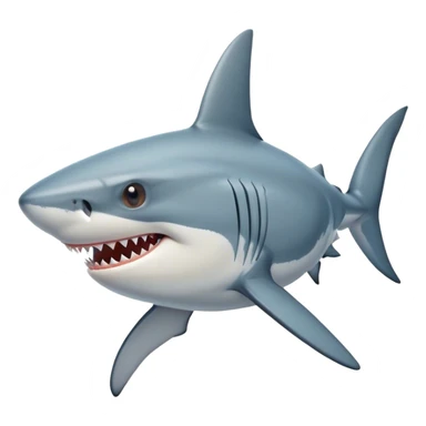 Shark head with human body sticker