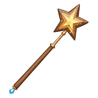 Magic wand from Harry Potter with sparkles around sticker