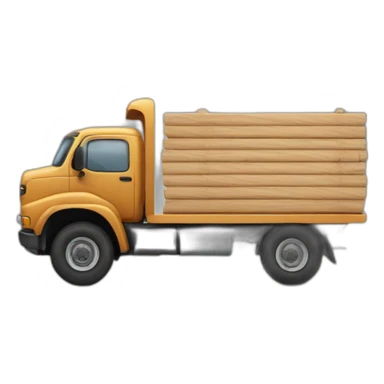 wood truck sticker