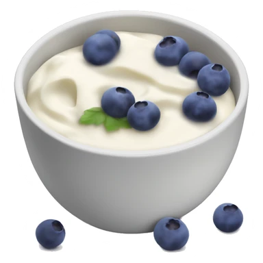 yoghurt bowl with grapes and blueberries sticker