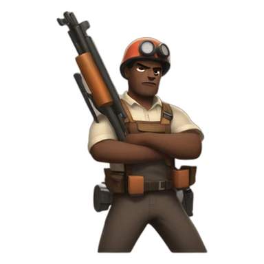 Heavy Weapons Guy from Team Fortress 2 sticker