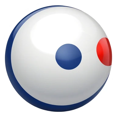 Navy pool ball sticker
