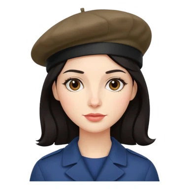 Urban French woman  sticker