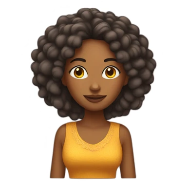 Chica africana sticker