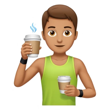 Morning Coffee Runner sticker