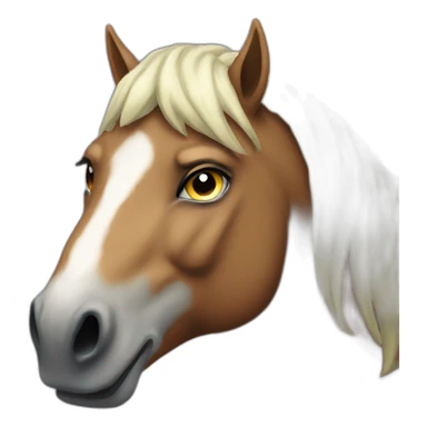 angry spirit horse sticker