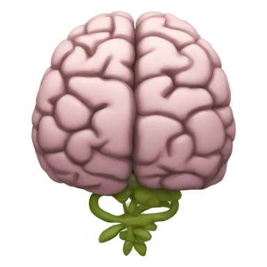Brain with flowers sticker