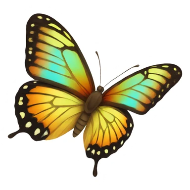 butterfly colorful sticker