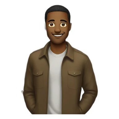 black smart guy meme sticker