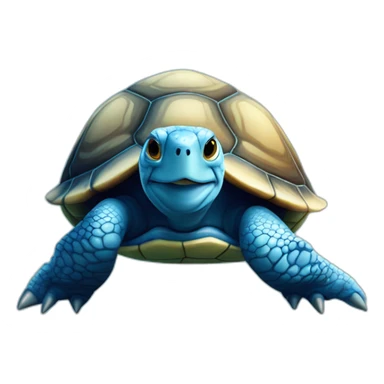 Tortue bleue sticker