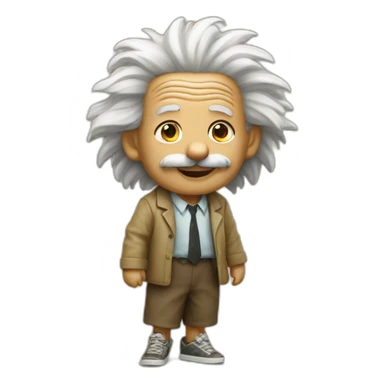 Einstein in the beach sticker