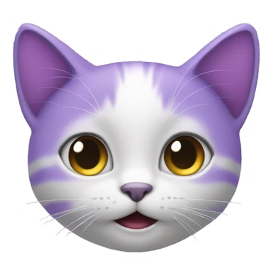 Un chat violet sticker