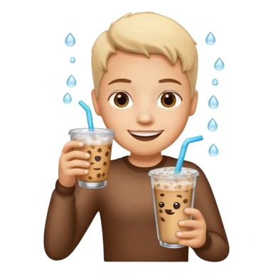 Only a glass Iced coffee cutie  sticker