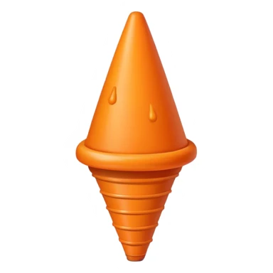 Flying orange cone 6 legs sticker