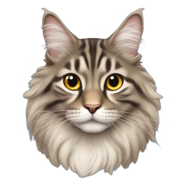 taby main coon sticker