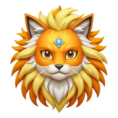 Pokemon legendary oragen and yellow solgaleo sticker