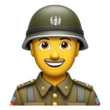 Un soldat allemand ayant son bras perpendiculaire en hauteur  sticker