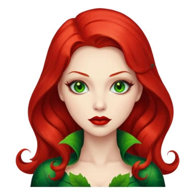 poison ivy face only sticker