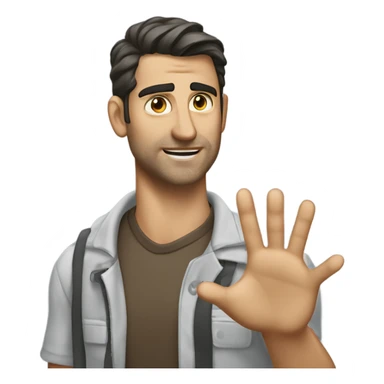 Adam Mosseri gesturing no sticker