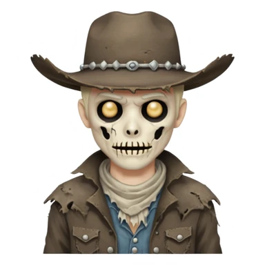 ghoul cowboy sticker