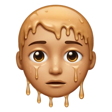 Dripping Human Face sticker