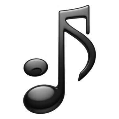 black music note sticker