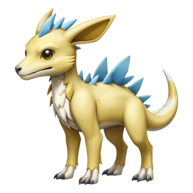 Manectric-Lucio-Cubone-Trico-Draco-Fakémon-hybrid-creature (full body), 4 legs sticker