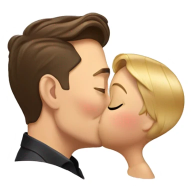 Elon musk kissing  sticker