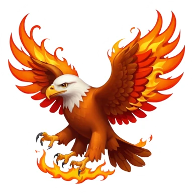 Make a egale with the fire on his body and wing sticker