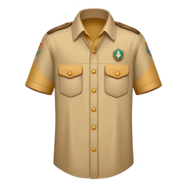 3 doigts levés d’une main scouts beige  sticker