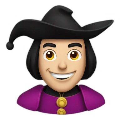 Lord Farquaad with hat sticker